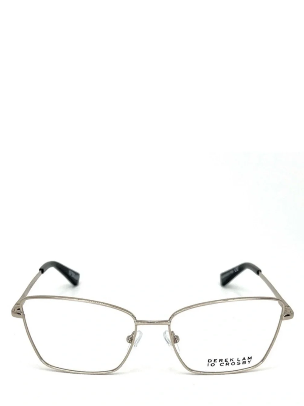 New Derek Lam 10 Crosby Lane Frames Glasses Gold Black Full Rim Cat Eye Eyewear